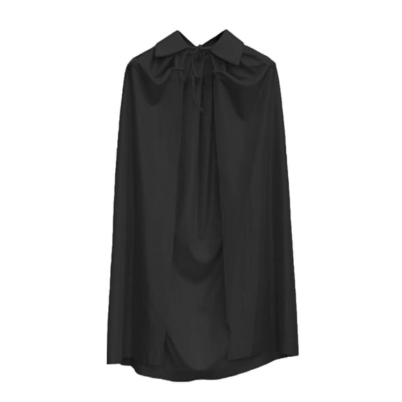 Wyobmus Halloween Medieval Cloak Wizard Robes Monk Priest Cloak Halloween Tunic Robe Renaissance Medievallong Cloak with Hood for Adult B-Black