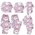 thumbnail image 1 of Wyobmus Matching Family Pajamas Sets Christmas Pj'S With Long Sleeve Cute Santa Claus Tee and Elastic Pants Loungewear for Baby, 1 of 3