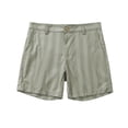 thumbnail image 1 of Wyobmus Men Summer Shorts Stripe Printed Regular Fit Flat Front Zipper Button Walk Chino Shorts Green, 1 of 4