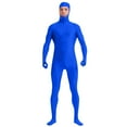 thumbnail image 1 of Wyobmus Men's And Women's Face Open Zentai Bodysuit Stretch Polyester Spandex Full Body Suit A-Blue, 1 of 9