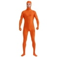 thumbnail image 1 of Wyobmus Men's And Women's Face Open Zentai Bodysuit Stretch Polyester Spandex Full Body Suit D-Orange, 1 of 9