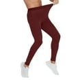 thumbnail image 1 of Wyobmus Men's Athletic Pants Cool Drying High Waisted Yoga Pant Stretchy Moisture-Wicking Workout Sports Tights A-Burgundy, 1 of 8