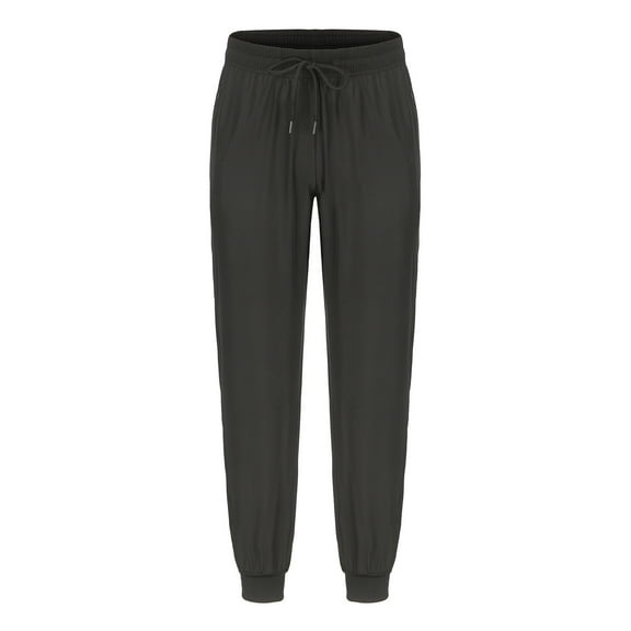 Wyobmus Men's Cinch Bottom Sports Pants Athletic Pants Casual Quick-Dry Breathable Elastic Bottom Sweatpants Black