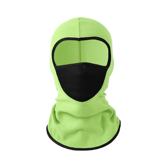 Wyobmus Men's Fleece Ski Mask Balaclava Face Mask Windproof Cycle Caps Full Face Cover for Ski Snowboard Motorcycle Outdoor Cold Weather A-Green