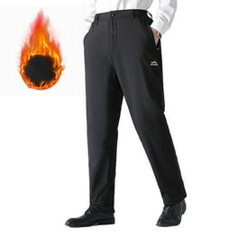 Frontwalk Men Stretch Flat Front Suit Pants Solid Color Soft