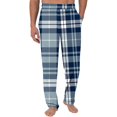 thumbnail image 1 of Wyobmus Men's Regular Fit Pajama Pants Lightweight Flannel Plaid Pajama Pants Loungewear Sleepwear Bottom Pants With Pocket Drawstring F-Multicolor, 1 of 3