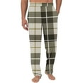 thumbnail image 1 of Wyobmus Men's Regular Fit Pajama Pants Lightweight Flannel Plaid Pajama Pants Loungewear Sleepwear Bottom Pants With Pocket Drawstring G-Multicolor, 1 of 3