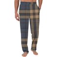 thumbnail image 1 of Wyobmus Men's Regular Fit Pajama Pants Lightweight Flannel Plaid Pajama Pants Loungewear Sleepwear Bottom Pants With Pocket Drawstring I-Multicolor, 1 of 3
