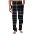 thumbnail image 1 of Wyobmus Men's Regular Fit Pajama Pants Lightweight Flannel Plaid Pajama Pants Loungewear Sleepwear Bottom Pants With Pocket Drawstring K-Multicolor, 1 of 2