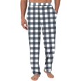 thumbnail image 1 of Wyobmus Men's Regular Fit Pajama Pants Lightweight Flannel Plaid Pajama Pants Loungewear Sleepwear Bottom Pants With Pocket Drawstring P-Multicolor, 1 of 3