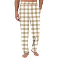 thumbnail image 1 of Wyobmus Men's Regular Fit Pajama Pants Lightweight Flannel Plaid Pajama Pants Loungewear Sleepwear Bottom Pants With Pocket Drawstring T-Multicolor, 1 of 3