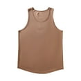 thumbnail image 1 of Wyobmus Men's Sport Tank Top Quick Dry Sleeveless Y-Back Muscle Shirt Casual Ventilated Fitness Sport Round Neck T Shirt M-3X B-Coffee, 1 of 3