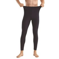 Wyobmus Men's Thermal Underwear Pants Fleece Lined Thermal Leggings Long Johns Soft Base Layer Bottoms Navy*