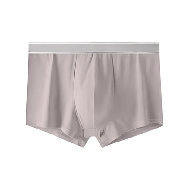 Wyobmus Men's Underwear Boxer Briefs Plus Size Underpants Soft Comfortable Breathable Briefs 1/3/4/5 Pack With Size L-4XL C-Gray