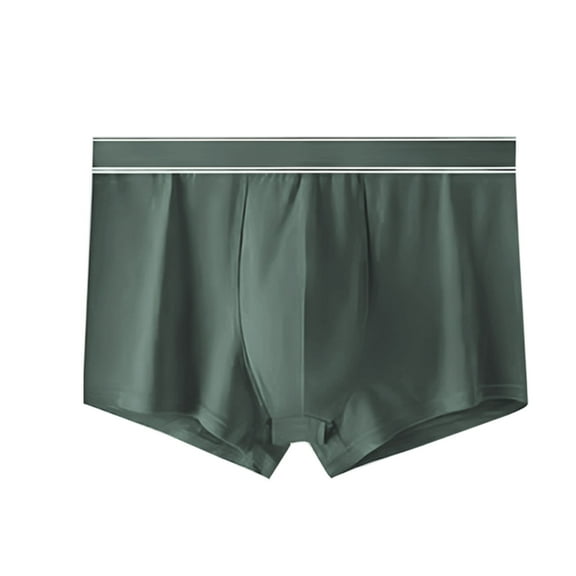 Wyobmus Men's Underwear Boxer Briefs Plus Size Underpants Soft Comfortable Breathable Briefs 1/3/4/5 Pack With Size L-4XL C-Green