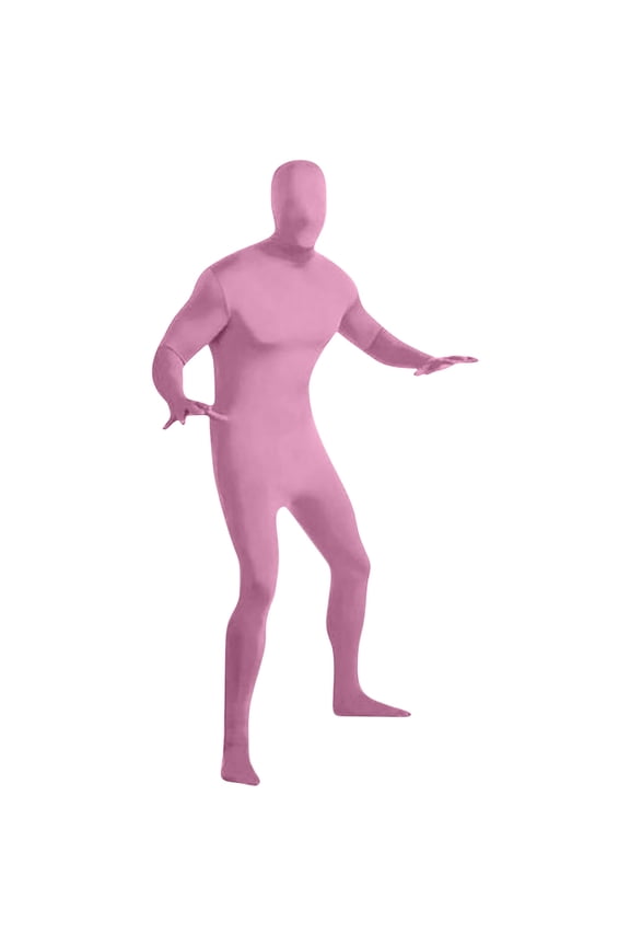Men's and Women's Full Body Zentai Bodysuit Stretchy Face Cover Long Sleeve Zentai Jumpsuit Halloween Dress Up Party Performance Unitard Body Suit C-Purple
