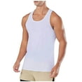 thumbnail image 1 of Wyobmus Men's Workout Tank Tops Gym Bodybuilding Cut Off Muscle Shirt Lightweight Stretchy Training Fitness Sleeveless T Shirts White, 1 of 8