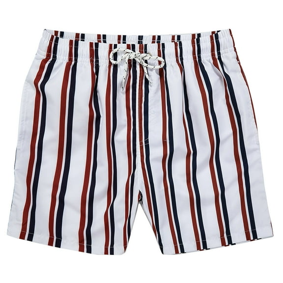 Wyobmus Mens Board Shorts Swimwear Graphic Short Stretch Swim Trunks Surf Shorts Bathing Suit With Pocket A-Navy