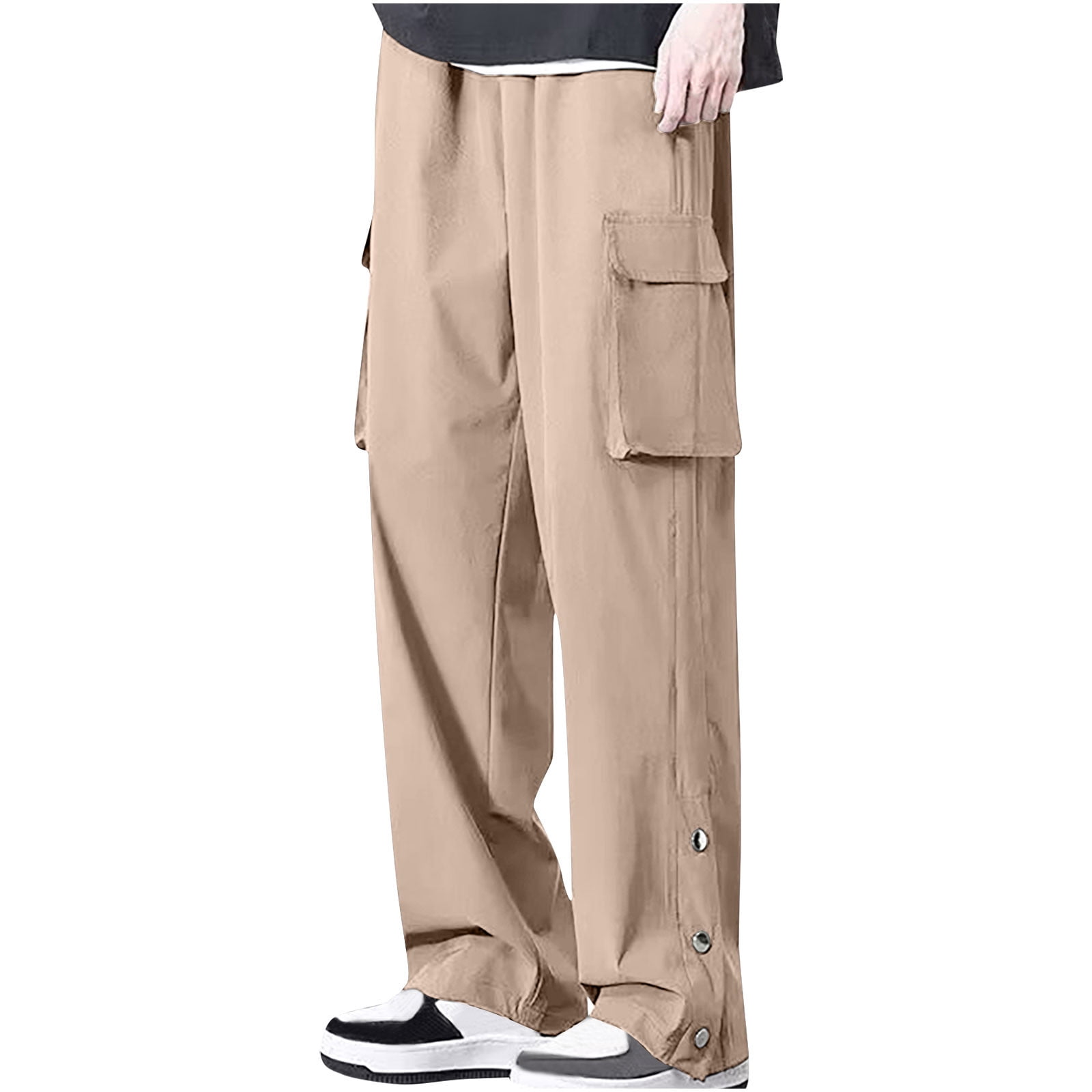 Wyobmus-Mens-Cargo-Pants-Solid