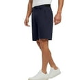 thumbnail image 1 of Wyobmus Mens Casual Chino Shorts Classic Fit Elastic Waistband Shorts Breathable Flat Front Dress Beach Summer Shorts S-2X Navy, 1 of 9