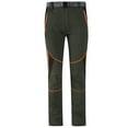 thumbnail image 1 of Wyobmus Mens Hiking Pants Thin Lightweight Convertible Quick Dry Outdoor Sports Pants forRunning Jogging Hiking A-Olive Green, 1 of 3