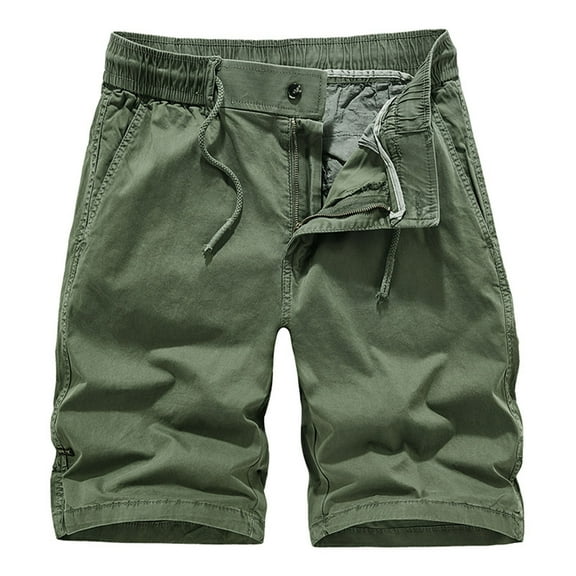 Wyobmus Mens Hiking Shorts Casual Outdoor 4-Way Stretchy Cargo Shorts Lightweight Summer Breathable Fishing Short With Multi Pockets Olive Green
