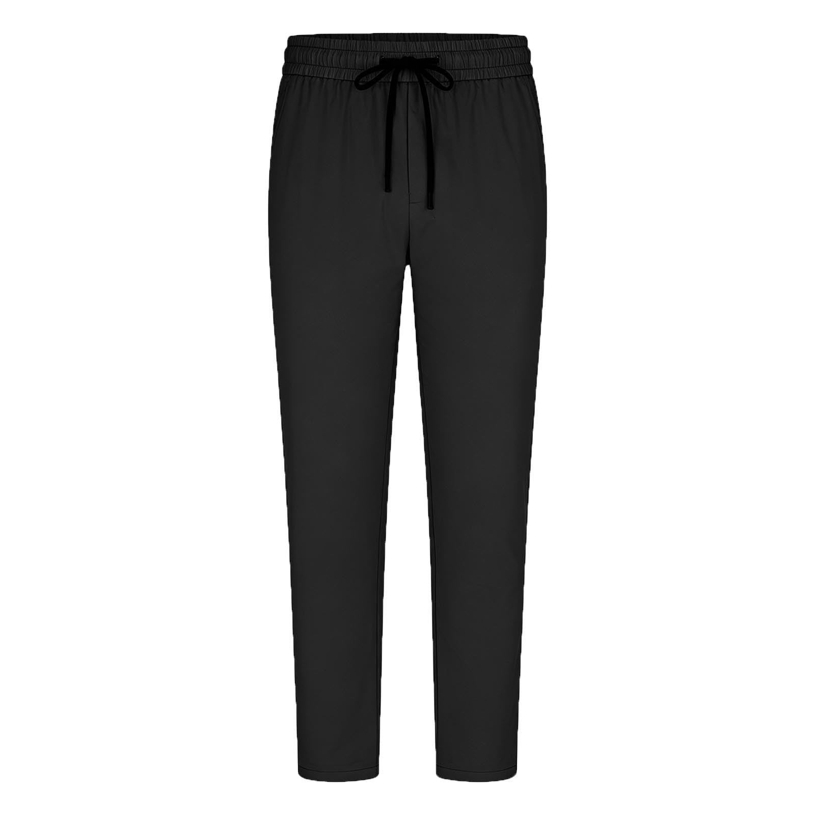 Wyobmus Mens Ice Silk Pants Summer Casual Thin Quick Dry Casual Slacks ...