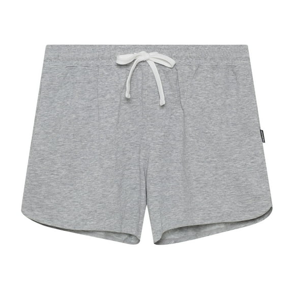 Wyobmus Mens Mid-Rise Shorts Cotton Stretch Casual Shorts Comfort Fit Solid Color Elastic Waist Drawstring Summer Shorts,S-Xl A-Gray