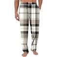 thumbnail image 1 of Wyobmus Mens Pajama Pants Lightweight Pj Bottoms Plaid Sleepwear Loungewear Bottom Pants With Elastic Waist 1 Pack A-Multicolor, 1 of 2