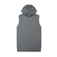 thumbnail image 1 of Wyobmus Mens Sleeveless Hooded Tank Tops Casual Workout T-Shirts Breathable Fitness Training Muscle Tees Lightweight Summer Shirt M-3X Gray, 1 of 8