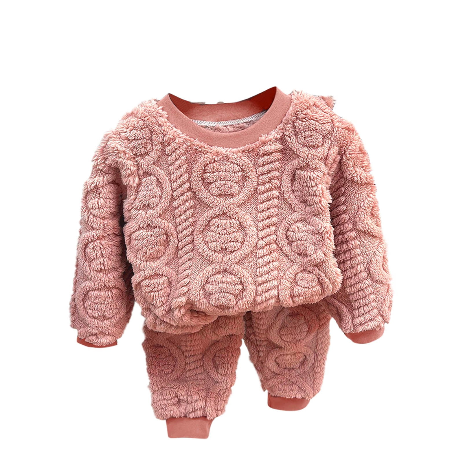 New Baby Girl Winter Dress Sweat Shirt With Pajama Jersey Fleece Stuff FVB159 main image 0