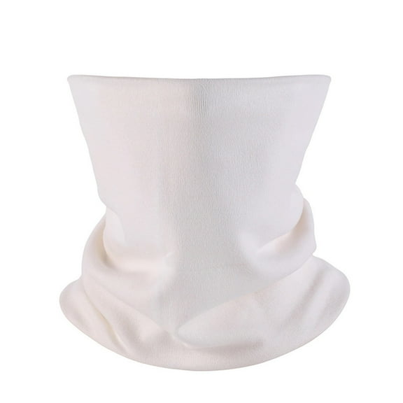 Wyobmus Neck Gaiters for Men Women Neck Warmer Scarf Thermal Windproof Face Mask Covering for Cold Weather White*