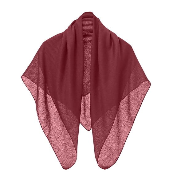 Wyobmus Shawl Wrap for Women Large Triangle Scarf Soft Knitted Elegant Shawls and Wraps Fall Winter Head Bandanas A-Burgundy