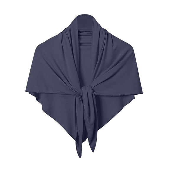 Wyobmus Shawl Wrap for Women Large Triangle Scarf Soft Knitted Elegant Shawls and Wraps Fall Winter Head Bandanas A-Navy