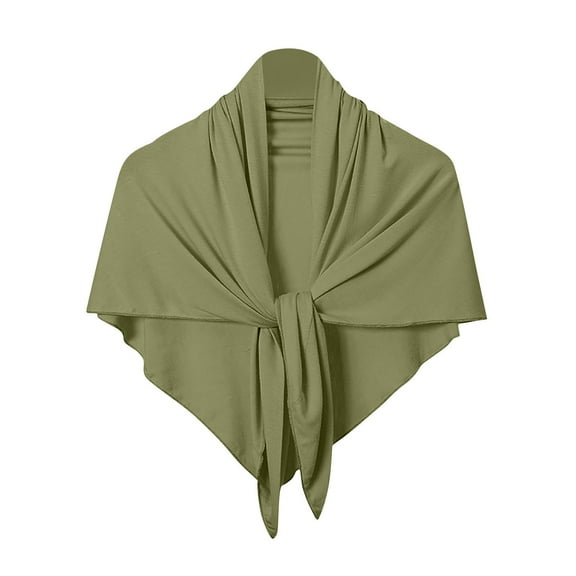 Wyobmus Shawl Wrap for Women Large Triangle Scarf Soft Knitted Elegant Shawls and Wraps Fall Winter Head Bandanas A-Olive Green