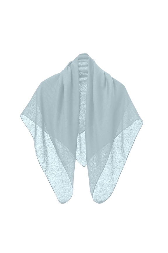 Shawl Wrap for Women Large Triangle Scarf Soft Knitted Elegant Shawls and Wraps Fall Winter Head Bandanas A-Sky Blue