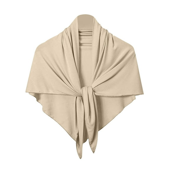 Wyobmus Shawl Wrap for Women Large Triangle Scarf Soft Knitted Elegant Shawls and Wraps Fall Winter Head Bandanas B-Khaki