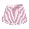 thumbnail image 1 of Wyobmus Striped Shorts for Women High Waisted Summer Trendy Casual Drawstring Elastic Waist Beach Shorts With Pockets S-2X B-Pink, 1 of 9