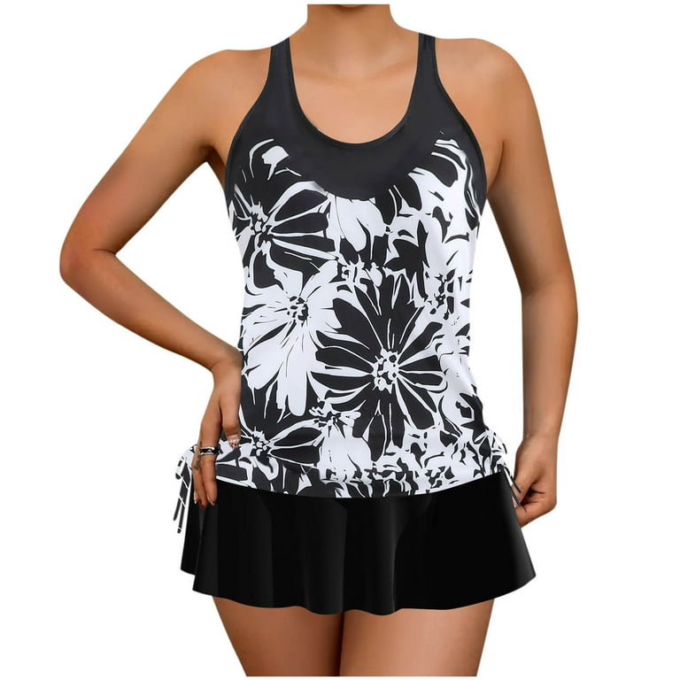 Wyobmus Tankini Swimsuits for Women Plus Size Modest Two Piece