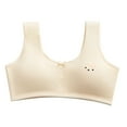 thumbnail image 1 of Wyobmus Training Bras for Girls 6-14Y Sports Seamless Bra Comfy Inner Mesh Breathable Crop Cami Tank Top B-Khaki*, 1 of 3