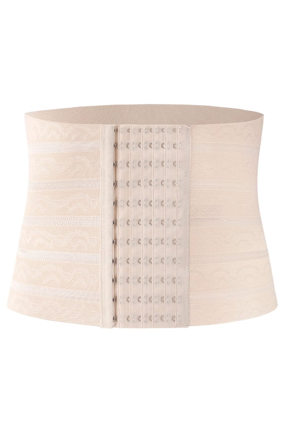 Waist Trainer for Women Corset Shapewear Tummy Control Slimming Hook & Loop Waist Shapers Postpartum Belly Band Body Shaper A-Beige