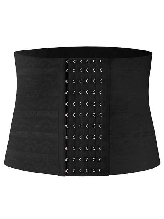 Waist Trainer for Women Corset Shapewear Tummy Control Slimming Hook & Loop Waist Shapers Postpartum Belly Band Body Shaper A-Black