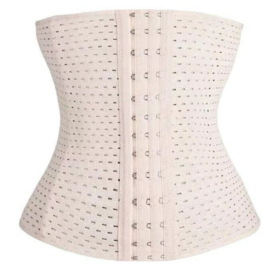 Wyobmus Waist Trainer for Women Corset Shapewear Tummy Control Slimming Hook & Loop Waist Shapers Postpartum Belly Band Body Shaper B-Beige
