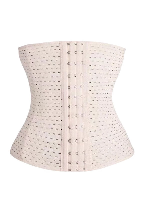 Waist Trainer for Women Corset Shapewear Tummy Control Slimming Hook & Loop Waist Shapers Postpartum Belly Band Body Shaper B-Beige