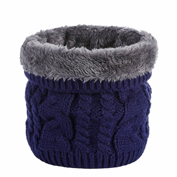 Wyobmus Winter Neck Gaiters Neck Warmer Men Women With Thermal Thick Warm Fleece Lined Cold Weather Blue*