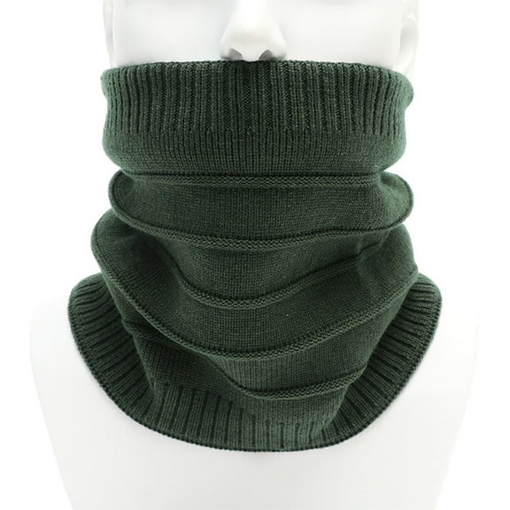 Wyobmus Winter Neck Gaiters for Men Women Winter Fleece Neck Warmer Versatile Thermal Thick Warm Cold Weather Face Mask Olive Green*