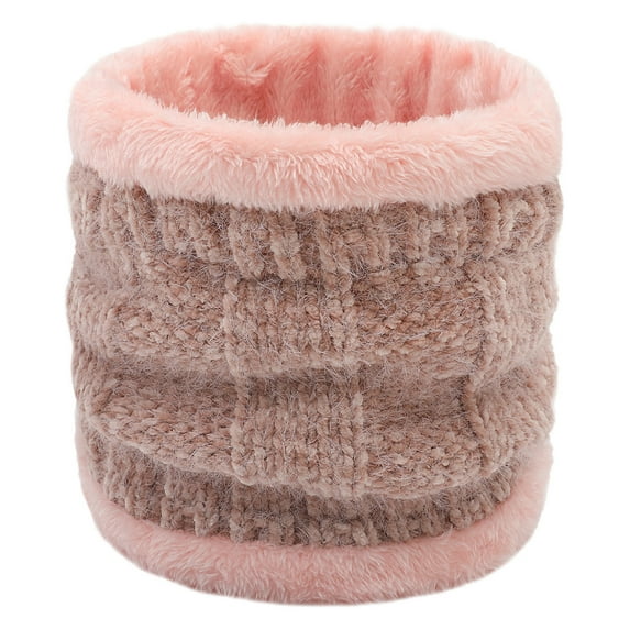 Wyobmus Winter Neck Gaiters for Men Women Winter Fleece Neck Warmer Versatile Thermal Thick Warm Cold Weather Face Mask Pink*