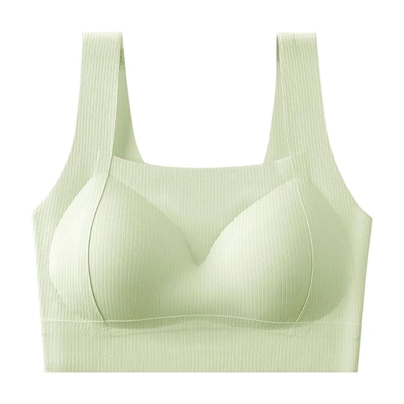 Wyobmus Wireless Bras for Women No Underwire Plus Size Smooth Bralette Full Coverage Comfy Everyday Bras with Support and Natural Lift C-Green*