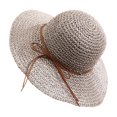 thumbnail image 1 of Wyobmus Women Floppy Sun Hats Fashionable Summer Cute Wide Brim Cap Beach Straw Hat Gray, 1 of 3