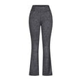 thumbnail image 1 of Wyobmus Women's Flare Yoga Leggings High Waisted Bootcut Yoga Pants Bell Bottom Workout Gym Leggings Dark Gray, 1 of 3